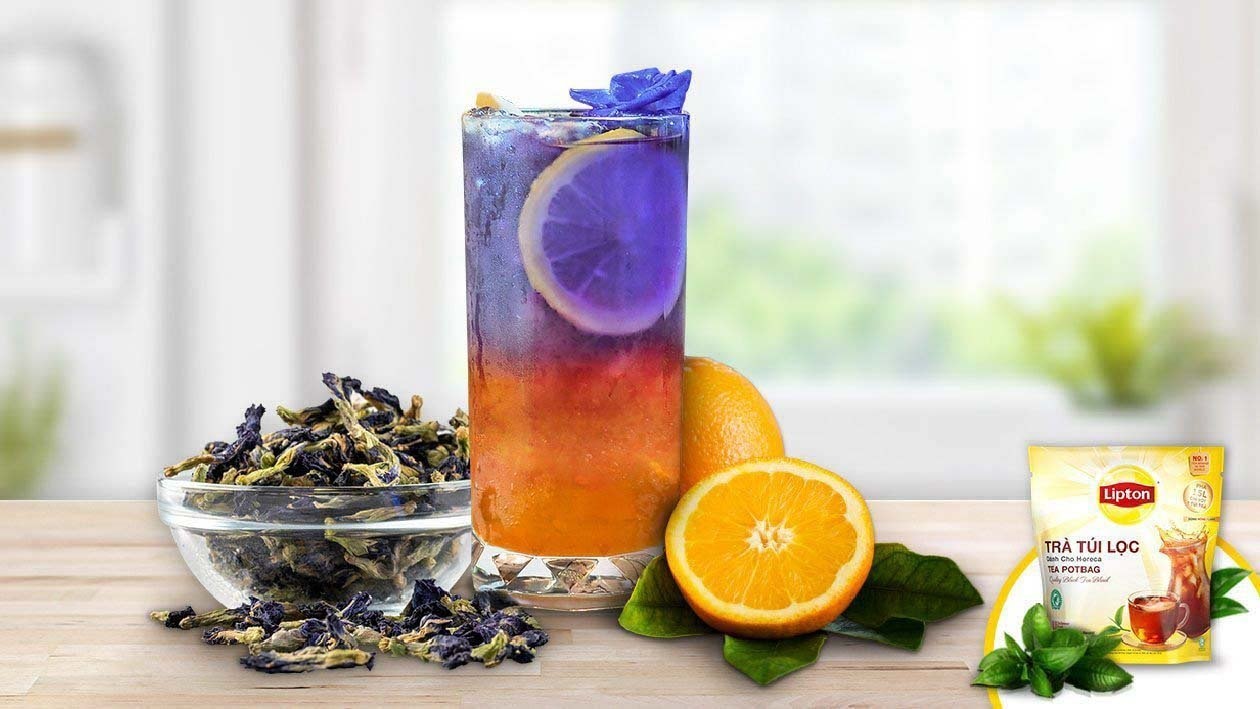 Butterfly Pea Flower Orange Tea