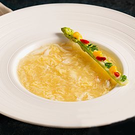 Braised Fish Maw with Crab Meat Soup