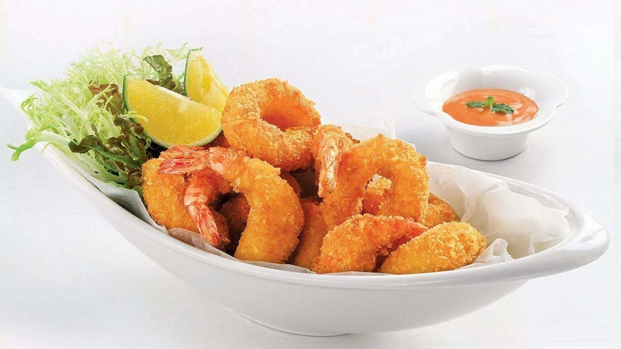 Fried Cripsy Prawn and Squid