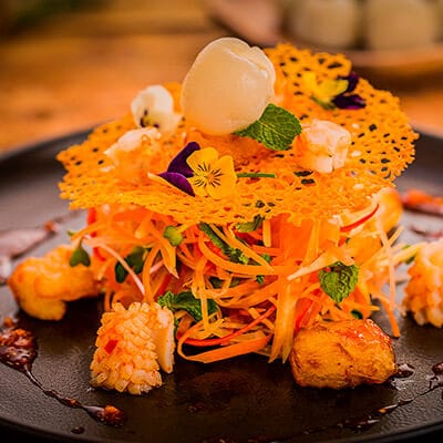 Gỏi Chôm Chôm Chiên Giòn Gỏi Chôm Chôm Chiên Giòn