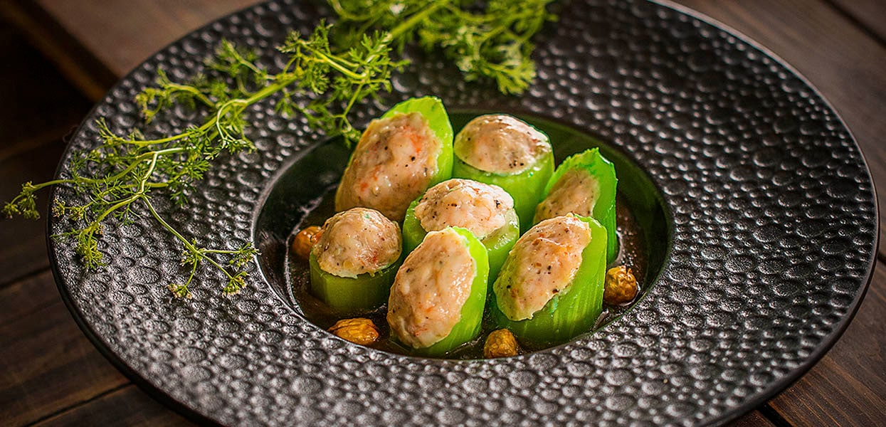Spring Stuffed Thac Lac Fish with Oyster Sauce