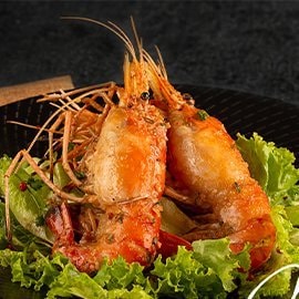 Stir Fried King Prawn with Supreme Stock Stir Fried King Prawn with Supreme Stock