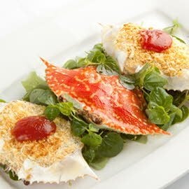 Stuffed Crab with Salted Egg Stuffed Crab with Salted Egg