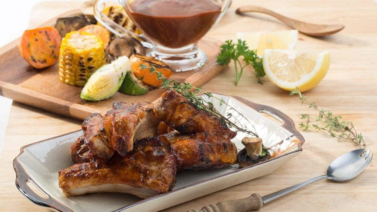 Sườn Nướng Xốt BBQ Sườn Nướng Xốt BBQ