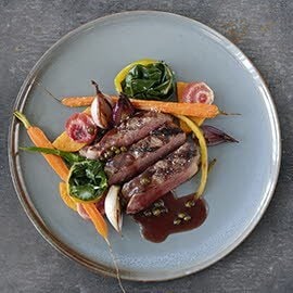 Roasted Rib Eye Steak with Green Peppercorn Sauce Roasted Rib Eye Steak with Green Peppercorn Sauce