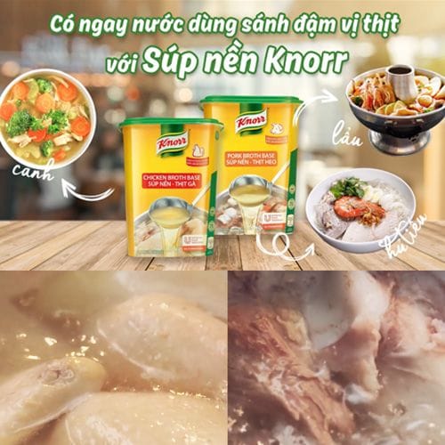 Knorr Chicken Broth Base 1.5kg - Knorr Chicken Broth Base delivers a stock based solution with a meaty taste instantly