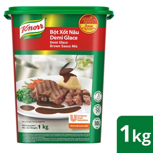 Knorr Demi Glace Brown Sauce Mix 1kg - You will just need 5 minutes to make a brown sauce with Knorr Demi Glace