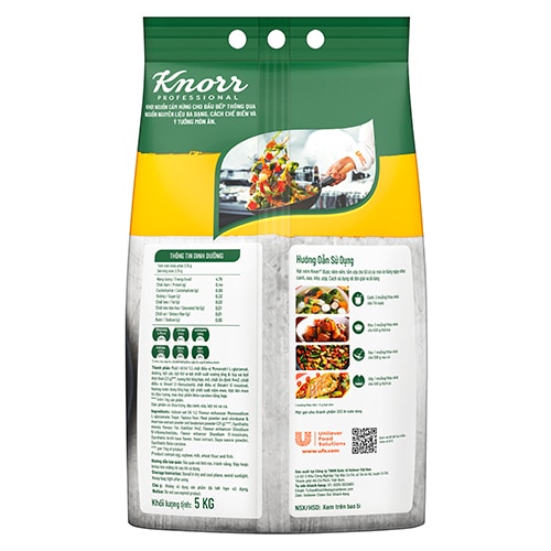 Knorr Meaty Granules 5kg - Knorr Meaty Granules are made from shinbone, tenderloin and marrow to deliver a well rounded meaty taste to your dish