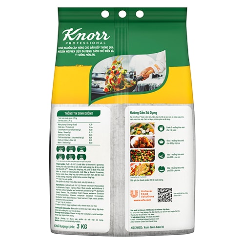 Knorr Meaty Granules 3kg - Knorr Meaty Granules are made from shinbone, tenderloin and marrow to deliver a well rounded meaty taste to your dish