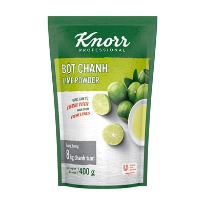 Knorr Bột Chanh 400g - Chỉ 1 phút có ngay lượng nước cốt chanh tương đương 8kg chanh tươi với Bột Chanh Knorr