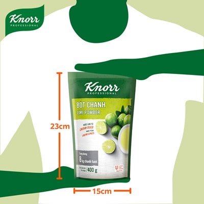 Knorr Bột Chanh 400g - Chỉ 1 phút có ngay lượng nước cốt chanh tương đương 8kg chanh tươi với Bột Chanh Knorr