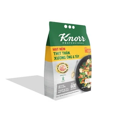 Knorr Hạt Nêm Từ Thịt 3kg - Knorr Hạt Nêm Từ Thịt được làm từ thịt thăn, xương ống và tủy giúp món ăn thơm ngon, tròn vị
