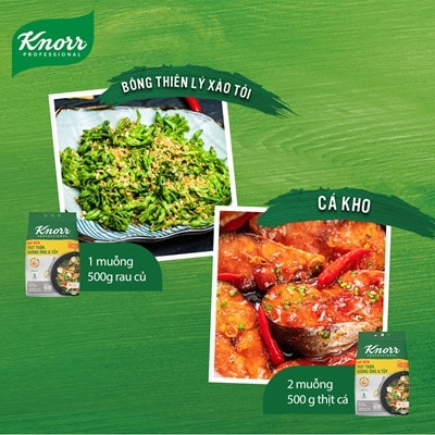 Knorr Hạt Nêm Từ Thịt 3kg - Knorr Hạt Nêm Từ Thịt được làm từ thịt thăn, xương ống và tủy giúp món ăn thơm ngon, tròn vị