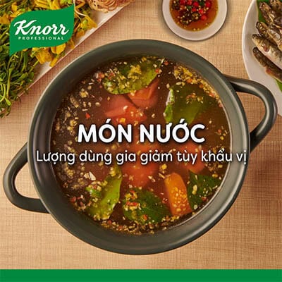 Knorr Xốt Me 1kg - Với Xốt me Knorr cho vị chua đồng nhất, hài hòa từ me tươi, sử dụng ngay mà không mất thời gian chuẩn bị.