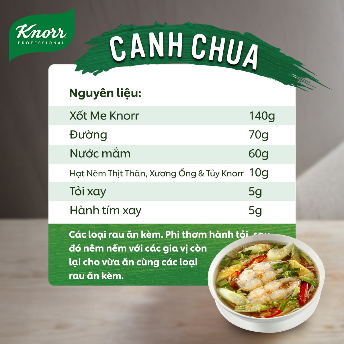 Knorr Xốt Me 1kg - Với Xốt me Knorr cho vị chua đồng nhất, hài hòa từ me tươi, sử dụng ngay mà không mất thời gian chuẩn bị.