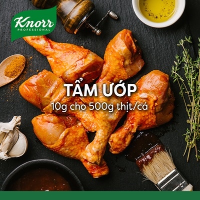 Knorr Bột Nêm Hải Sản 300g - Knorr Bột Nêm Hải Sản làm từ tôm cá và hải sản tự nhiên giúp tăng hương vị hải sản đậm đà và hấp dẫn hơn cho các món ăn hải sản.
