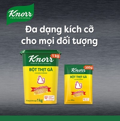 Knorr Bột Nêm Hải Sản 300g - Knorr Bột Nêm Hải Sản làm từ tôm cá và hải sản tự nhiên giúp tăng hương vị hải sản đậm đà và hấp dẫn hơn cho các món ăn hải sản.
