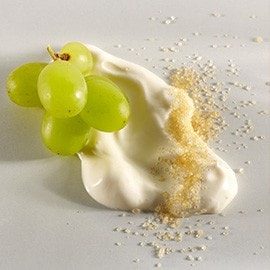 4. Grapes, sour cream and brown sugar 4. Grapes, sour cream and brown sugar
