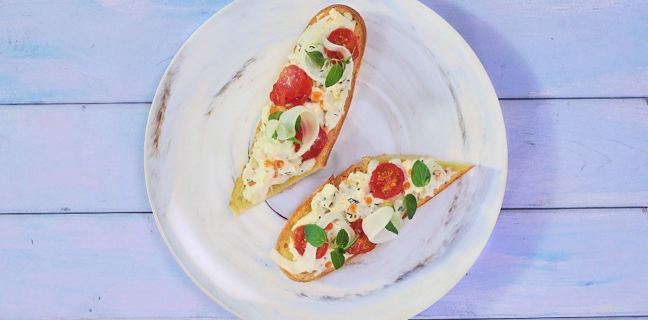 Crab Baguette with Mayonnaise