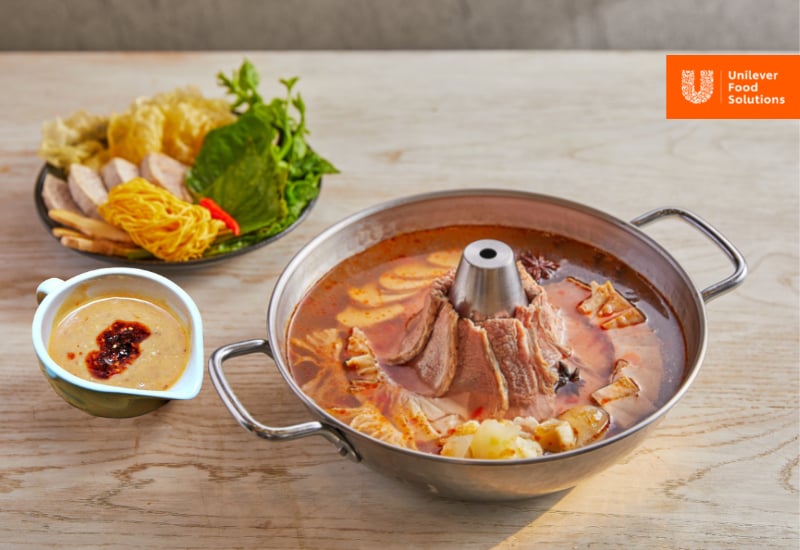 Chao ăn cùng lẩu bò Chao ăn cùng lẩu bò