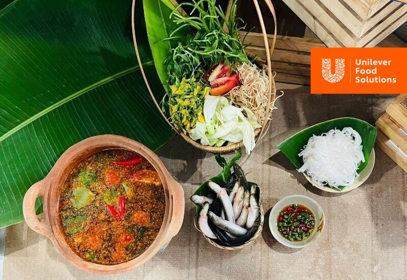 Nguyên liệu nấu lẩu cá kèo lá giang Nguyên liệu nấu lẩu cá kèo lá giang
