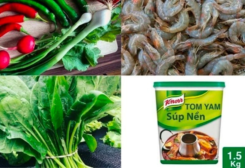 Nguyên liệu nấu lẩu Thái bằng gói gia vị Knorr lẩu Thái Nguyên liệu nấu lẩu Thái bằng gói gia vị Knorr lẩu Thái