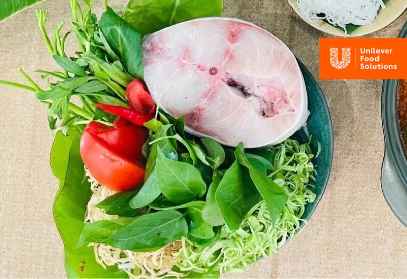 Nguyên liệu nấu lẩu cá bớp lá giang Nguyên liệu nấu lẩu cá bớp lá giang