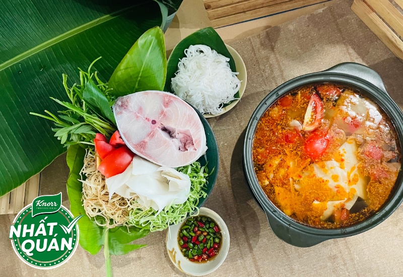 Cách nấu lẩu cá bớp măng chua Cách nấu lẩu cá bớp măng chua