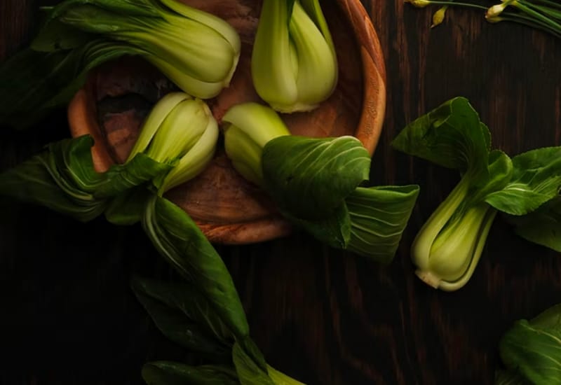 Cải bẹ trắng rau ăn kèm với lẩu cá thác lác Cải bẹ trắng rau ăn kèm với lẩu cá thác lác