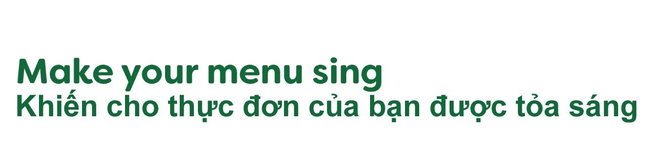 Make your menu sing Make your menu sing